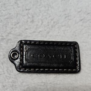 Coach Y2K Black Leather Tag Bag